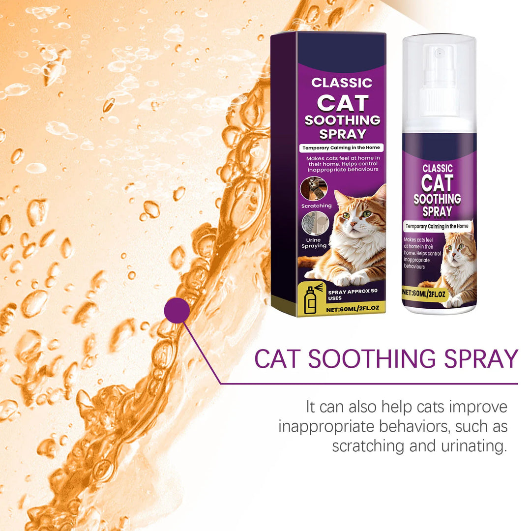 60ml Pet Calming Spray Prevent Howling Reduce Anxiety Soothe Mood Pet Dog Cat Estrus Calming Prohibition Spray Pet Supplies