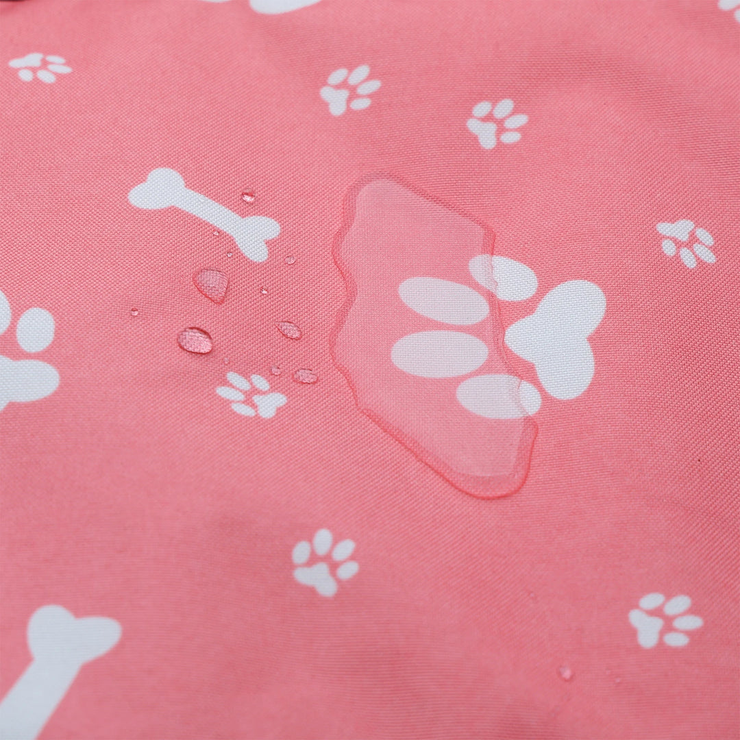 Pet Dog Car Seat with Storage Pockets Universal Pet Seat Cover for Small Medium Dogs Non-Slip Portable Travel Mat & Safety Bag