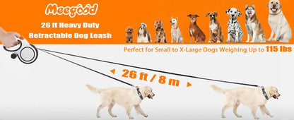 5m 8m 50kg Dog Leash Retractable Roulette Collar for Small Big Dogs Accessories Adjustable Walking Hiking French Bulldog Rope