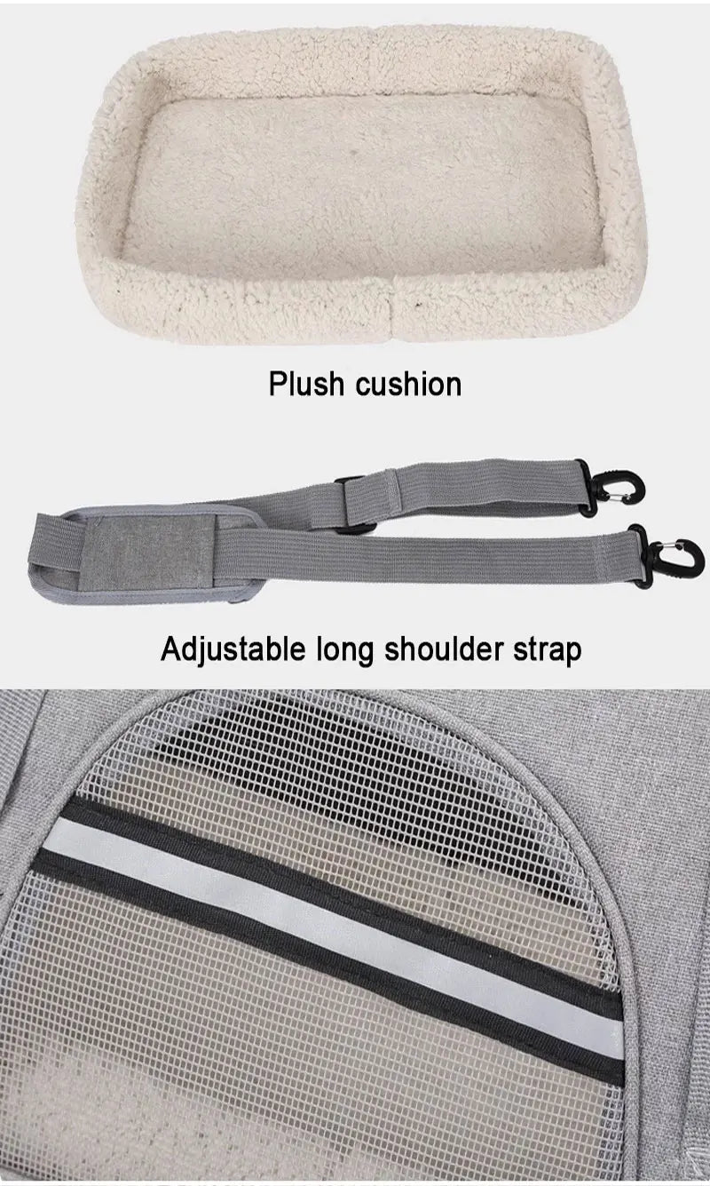Cat Bags Portable Dog Carrier Bag Mesh Breathable Foldable Cats Carrier Bag Travel Breathable Transport Handbag Pet Travel Bags