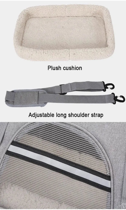 Cat Bags Portable Dog Carrier Bag Mesh Breathable Foldable Cats Carrier Bag Travel Breathable Transport Handbag Pet Travel Bags