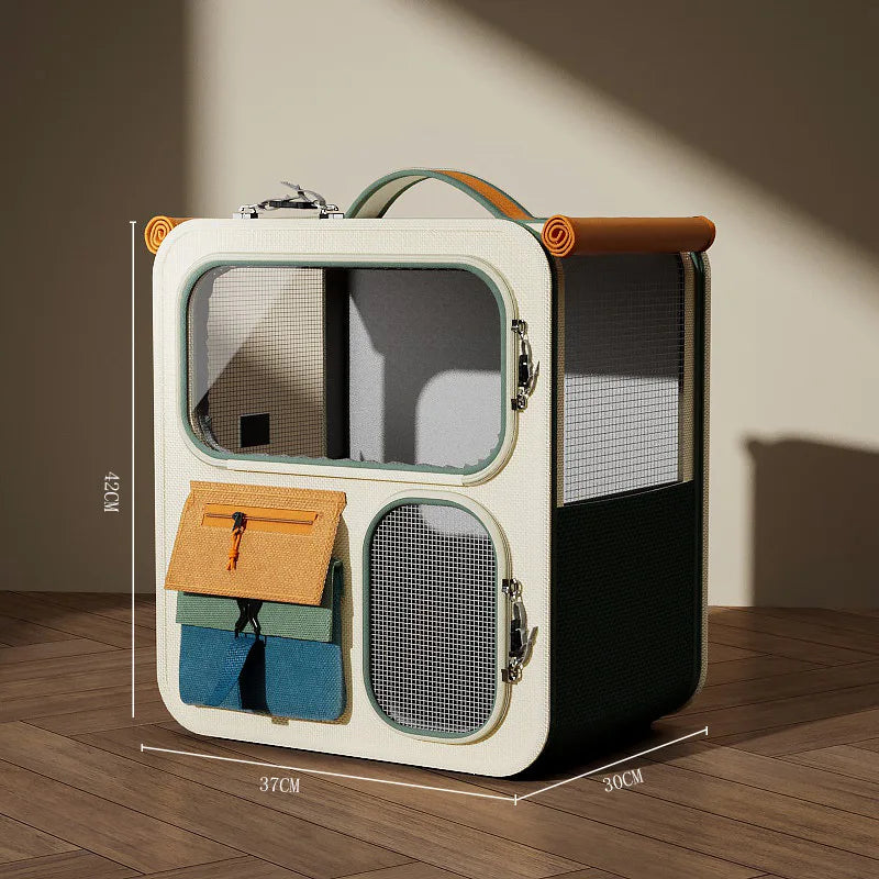 Rolling Cat Carrier with Wheels for Large Cats Small Dogs Up To 10kg  Ideal for Travel Walking and Camping Cat Handbag Dog Bag