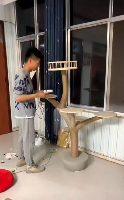 Nature Tree Cat Climbing Small Family Large Tree Cat Climbing Pet Tree House Indoor Habitat Pet Training Supplies Best GIft