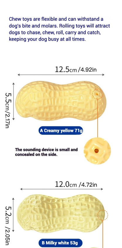 Pet Toys TPR Simulation Peanut Sound Toy Vegetable Series Dog Toys Dog Play Interactive Teeth Grinding Pet Supplies