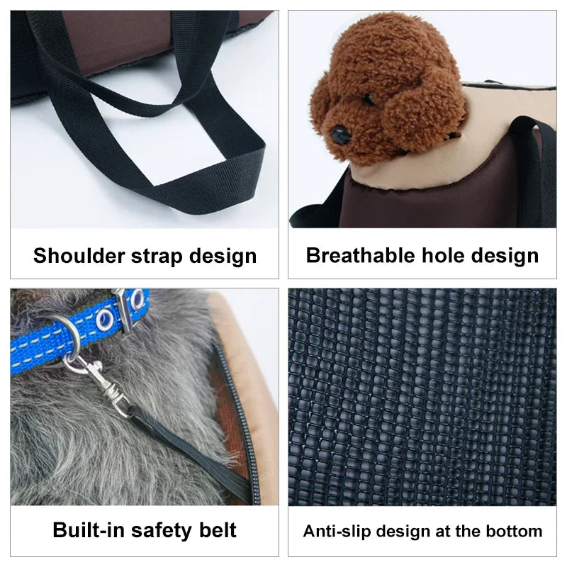 Portable One-Shoulder Pet Bags Outgoing Breathable Pet Dogs Cats Carrier Outdoor Travel Handbag For Puppy Chihuahua Teddy