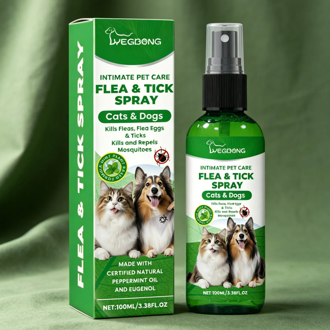 YEGBONG Flea Tick Spray Effective Insect Repellent Eliminate Odor Long Lasting Protection Gentle Ingredients Pet Flea Treatment