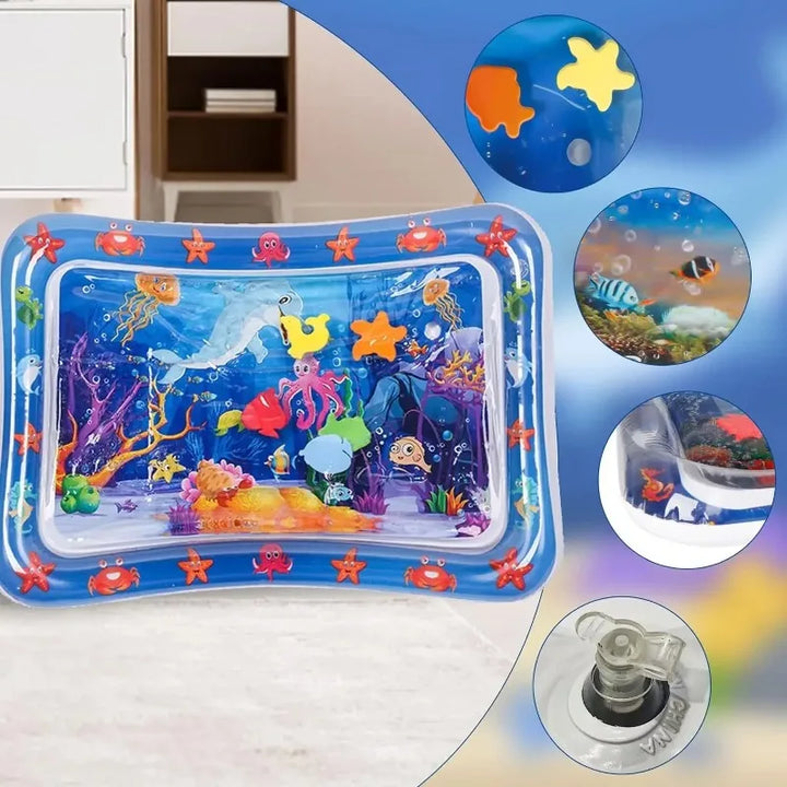 Pet Water Sensory Play Mat for Cats and Dogs Thickened Cooling Pad Interactive Self Play Toy for Pets Summer Indoor Activity