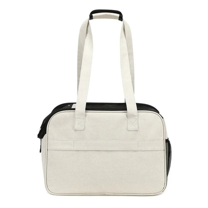 Pet carrier bag for cats and small dogs, portable handbag for outings, large-capacity pet carrier for puppies