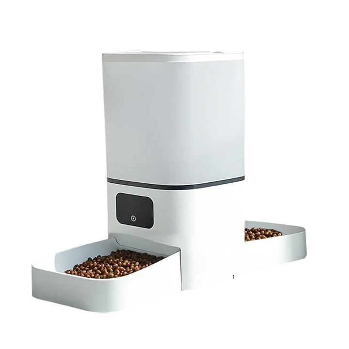 Automatic pet feeder 6L capacity smart timer Tuya control food dispenser with stainless steel bowl dog and cat feeding supplies