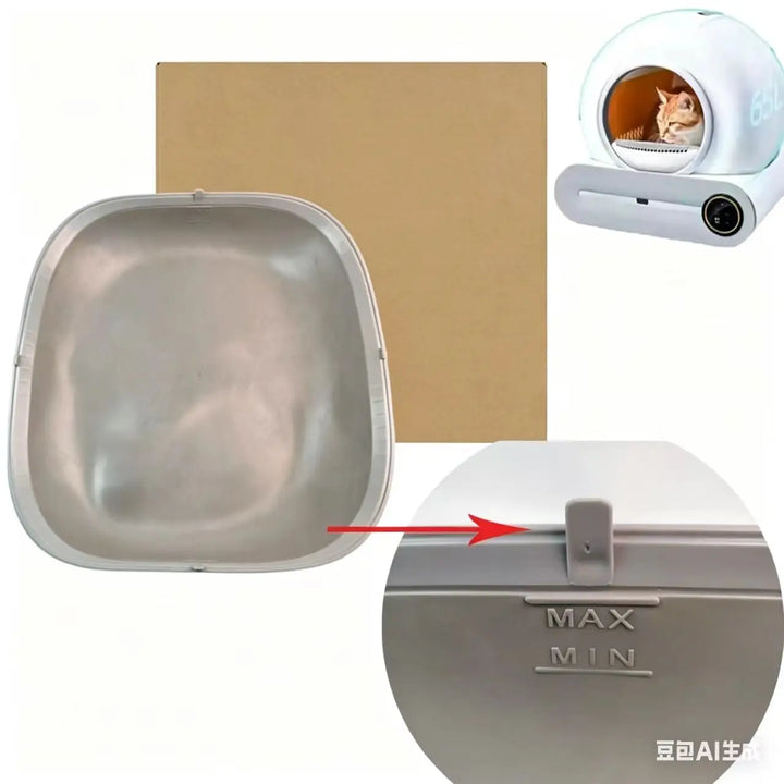 Automatic Cat Litter Box Accessories Bin Door Collecting Feces Bottom Capsule Garbage Bag for Cat Toilet Litter Box