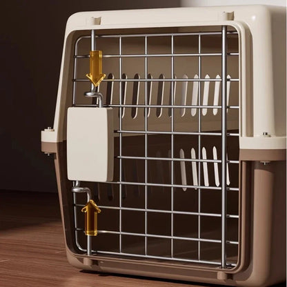 Outdoor Pet Cat Carrier Bag - Large Capacity Aviation Box with Car Mounted Design, Breathable & Portable