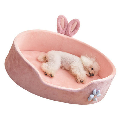 Detachable Pet Bed Pet Bed Detachable Washable Dog Sleeping Bed Soft Comfortable Warm Cat Bed for Four Seasons Soft Pet Bed