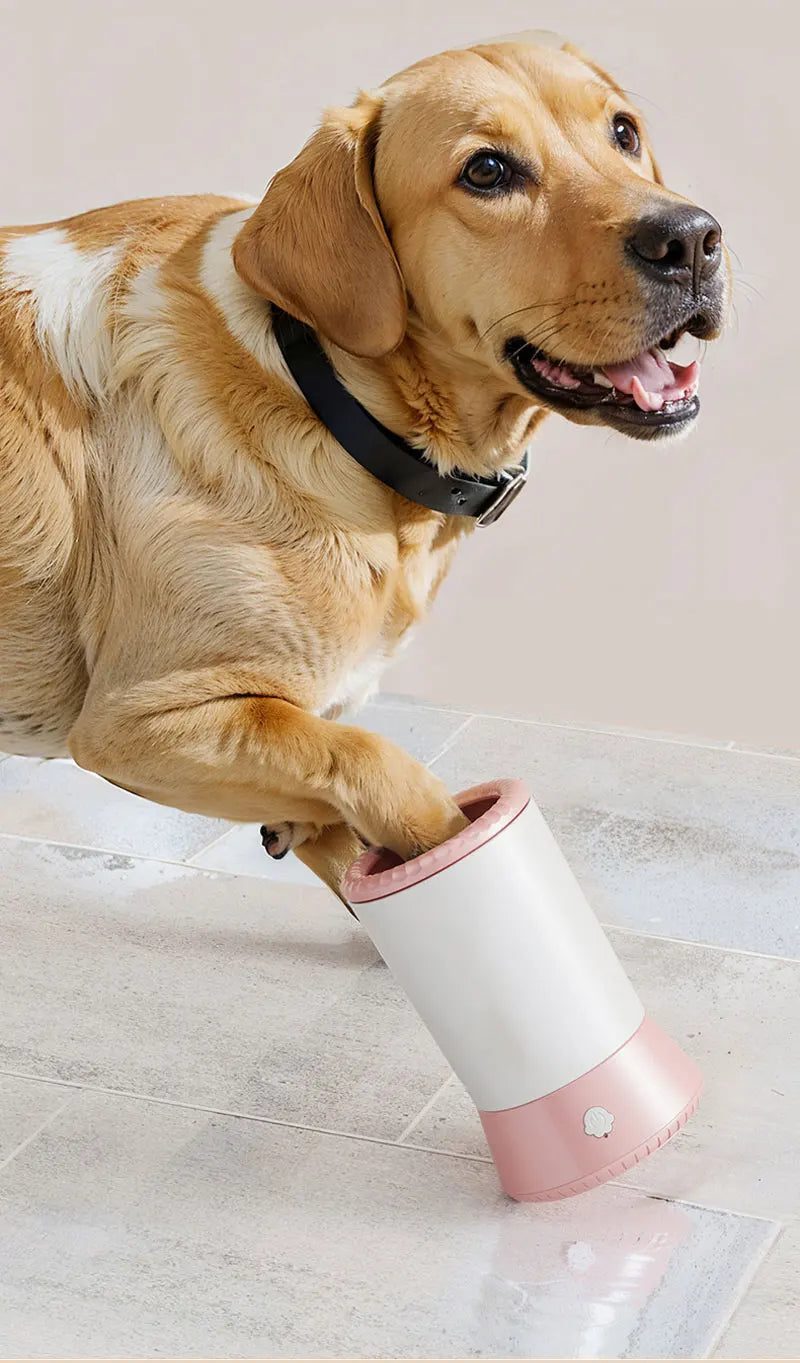 Pet Paw Cleaner Remove Dust Dirt Hair Comfortable Automatic Dog Paw Washer USB Rechargeable Foot Cleaning Machine Dog Brushes