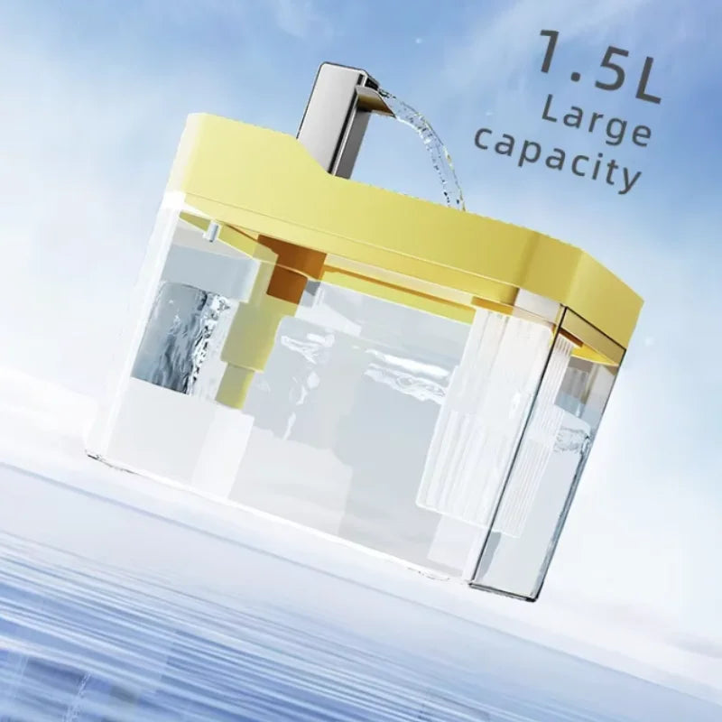 Cat Water Fountain: Automatic Pet Water Dispenser with Filters, Circulating and Flowing Water, Intelligent Design for Cats