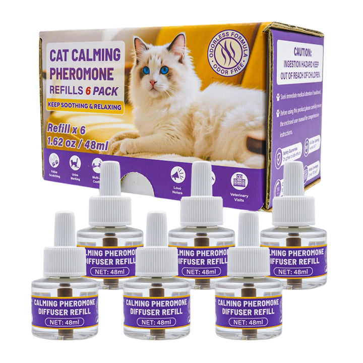 3/6pcs Pet Calming Diffuser, 3 In1 Pet Pheromones, Pheromones For Pet Relief Stress Anxiety Reduce Aggression Barking, 48ml