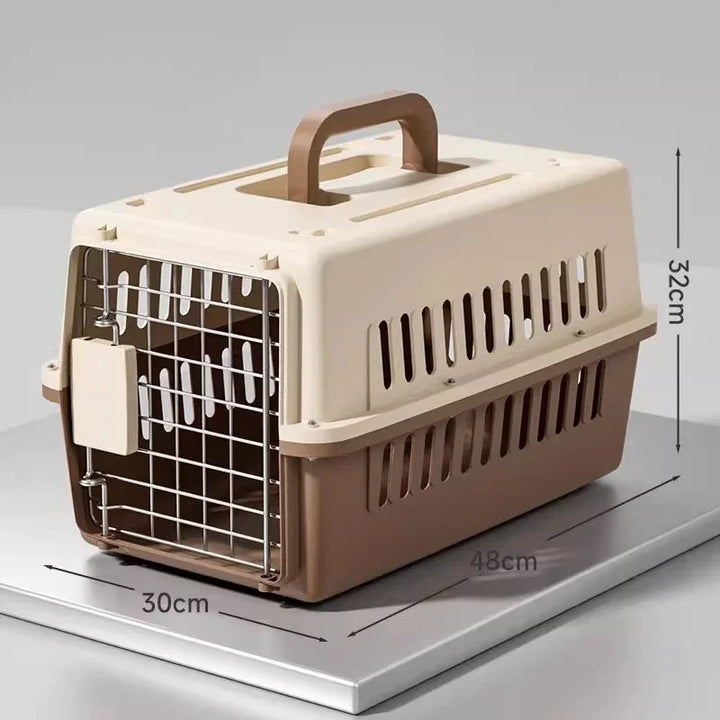 Outdoor Pet Cat Carrier Bag - Large Capacity Aviation Box with Car Mounted Design, Breathable & Portable