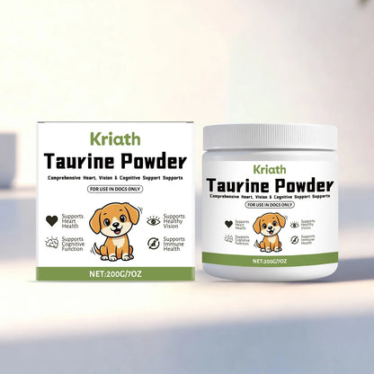 Pet Taurine Powder Support Heart Wellness Maintain Normal Vision Function Enhance Hair Radiance Dog Daily Nutrients Supplement