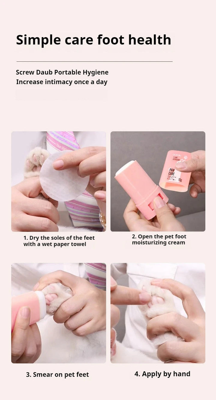 Pet paw care cream, rich in natural plant ingredients, gentle moisturizing, alcohol free, pet care moisturizing cream