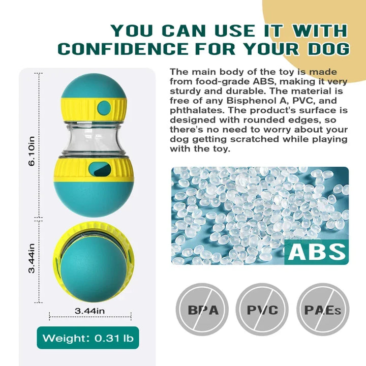 Dog Interactive Toys Adjustable Slow Feeder Food Treat Dispensing Toy for Dogs IQ Training Rolling Ball Puzzle Toy Pet Supplies