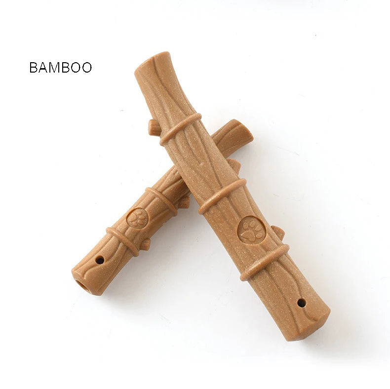 Pet Dog Chew Toys Teeth Clean Stick Interesting Pine Wood Cute Bone Shape Durable Bite Puppy Interactive Toy Pet Supplies