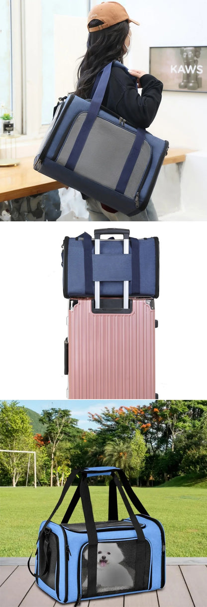 Pet Carriers Backpack Portable Breathable Foldable Shoulder Bag Cat Dog Carrier Bags Outgoing Travel Pets Handbag Transport Bag