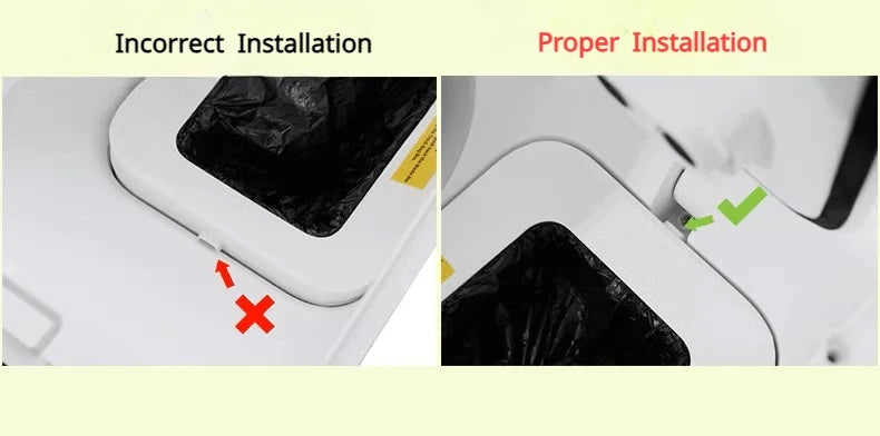 Trash Bag Box Automatic Cat Litter Box Self Cleaning Smart Cat Sandbox Large Capacity Cats Litter Box Accessories Pet Supplies