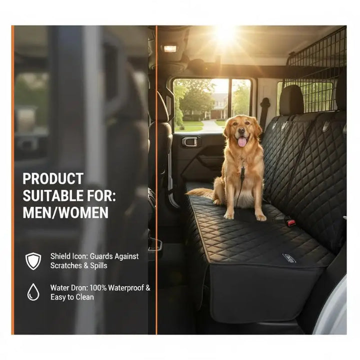 [G] Pet Dog Cat Car Seat Cover Pet Car Seat Pet Car Carrier Cushion Waterproof Wear Resistant Rear Seat Portable Pet Supplies