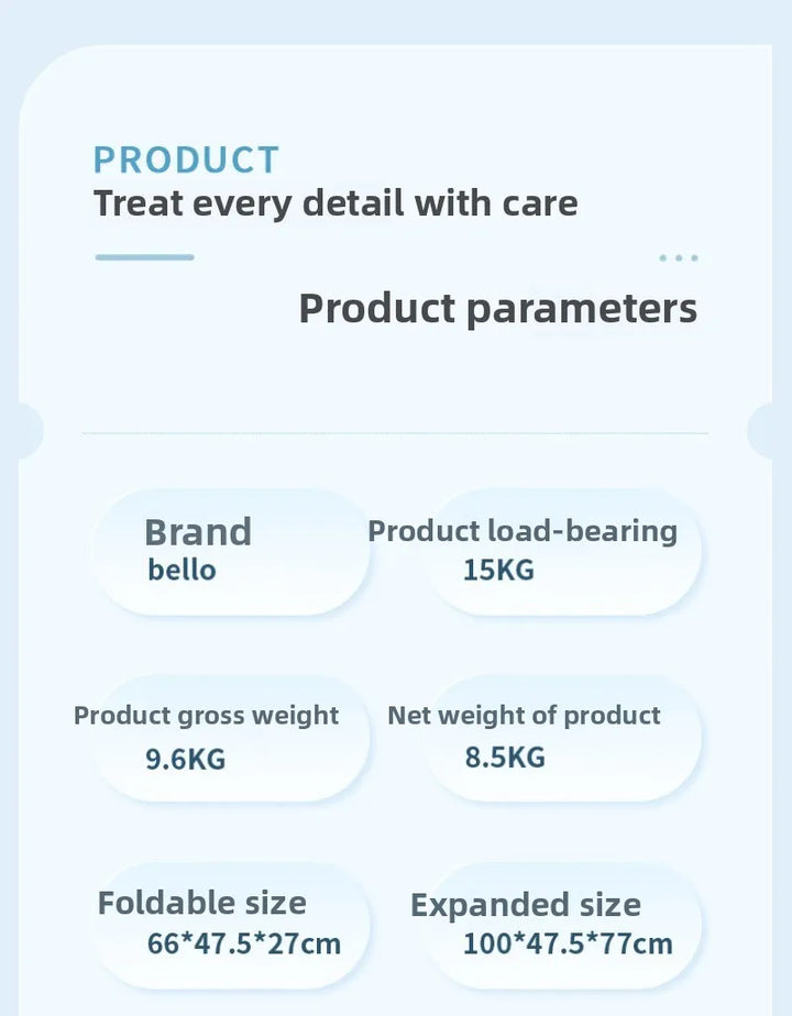 Pet Stroller Cats Dogs Carrier Wheels Supplies Portable Foldable Trolley Pet Outdoor Travel Products Accessories Dogs Stroller