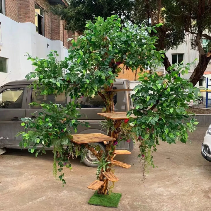 Nature Tree Cat Climbing Small Family Large Tree Cat Climbing Pet Tree House Indoor Habitat Pet Training Supplies Best GIft