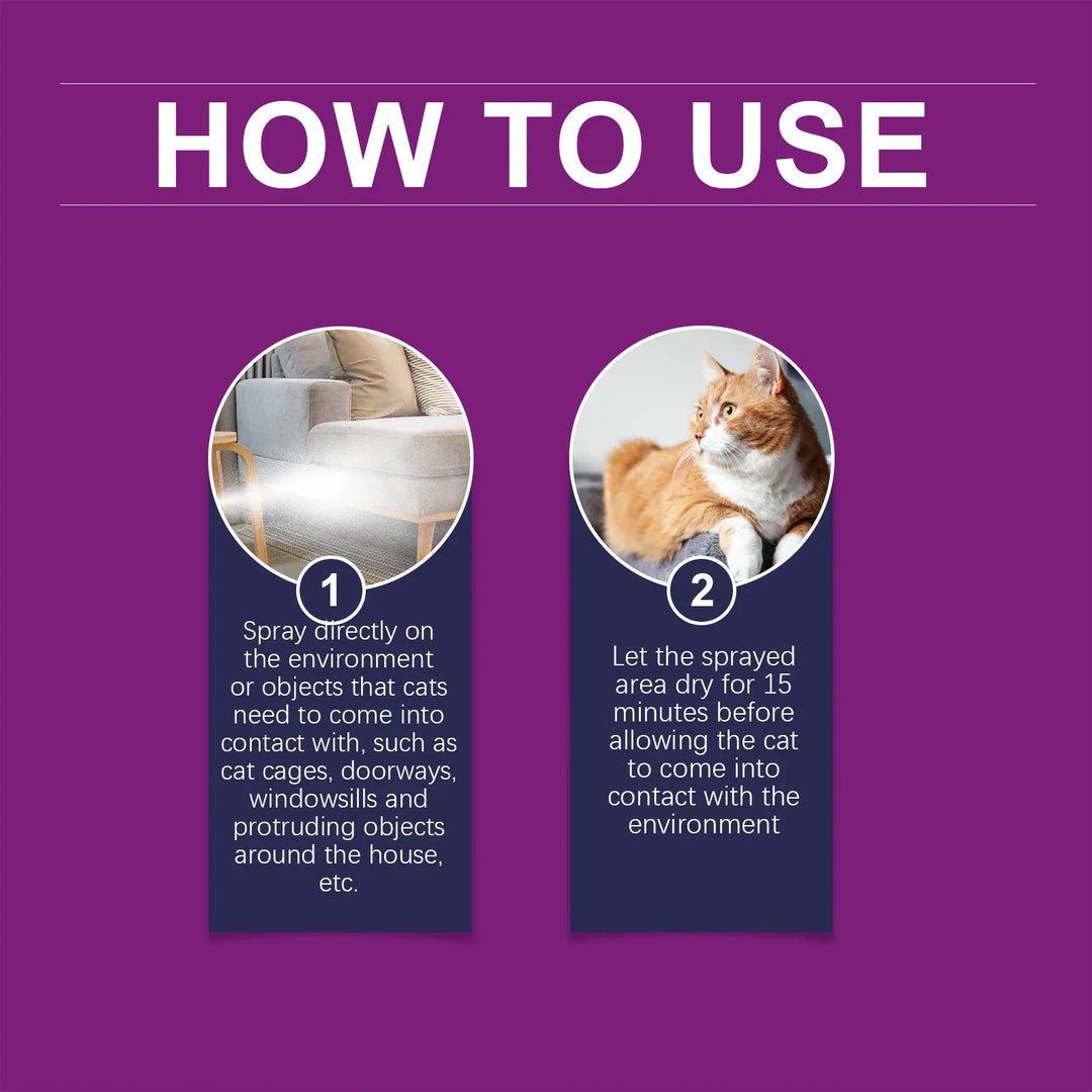 60ml Pet Calming Spray Prevent Howling Reduce Anxiety Soothe Mood Pet Dog Cat Estrus Calming Prohibition Spray Pet Supplies