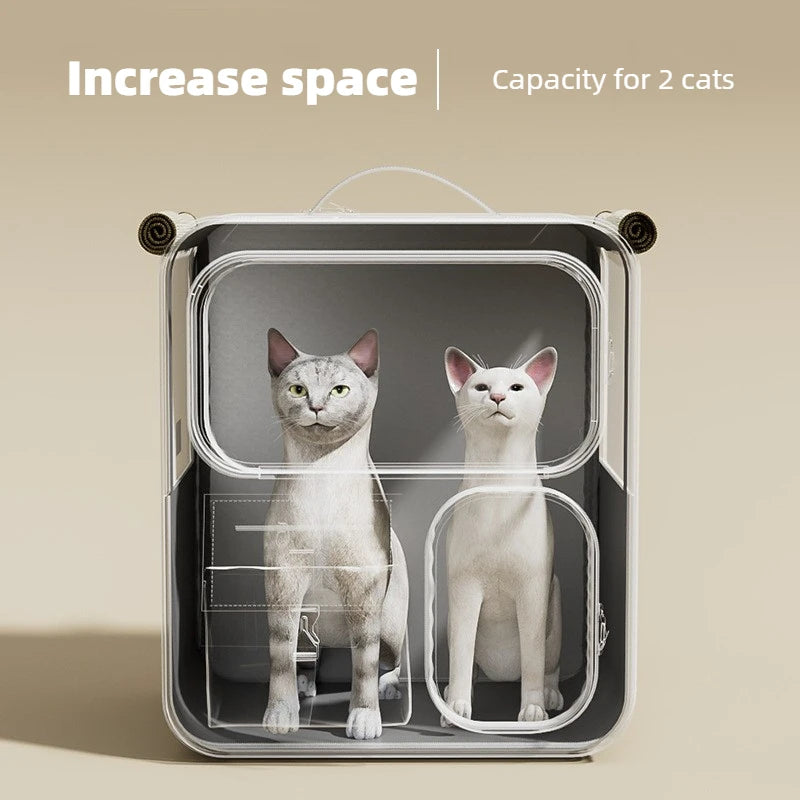Rolling Cat Carrier with Wheels for Large Cats Small Dogs Up To 10kg  Ideal for Travel Walking and Camping Cat Handbag Dog Bag