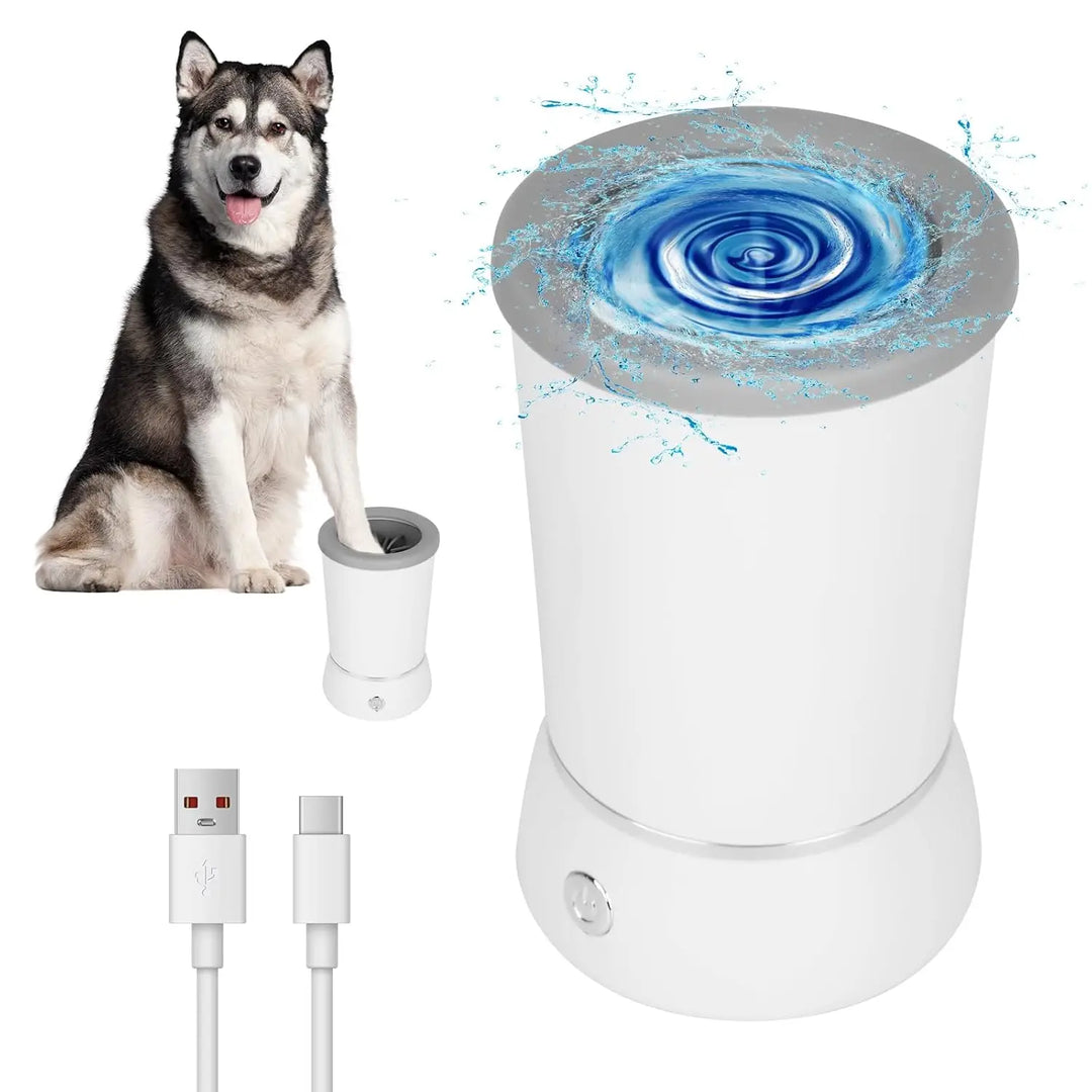 Paw Cleaner Massager Automatic Cleaner Portable Dog Paw Washer Electric Massager USB Rechargeable for Small To Medium Dogs Cats