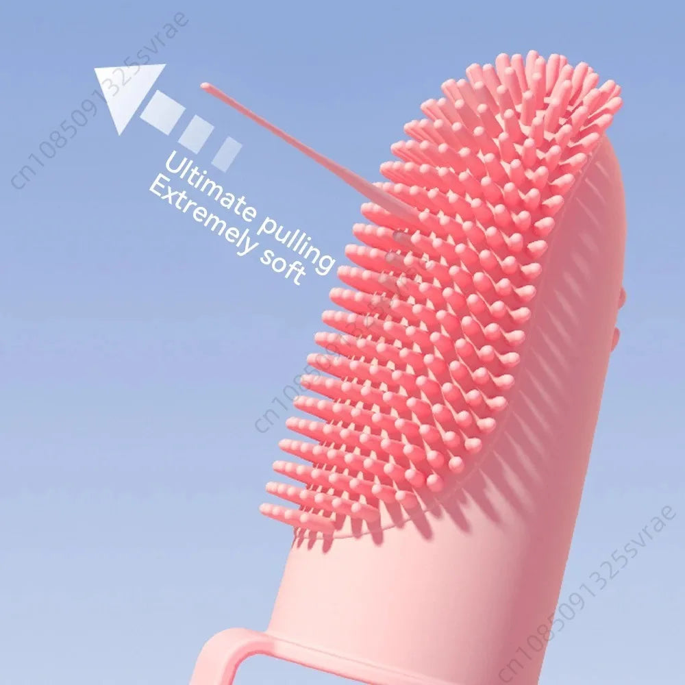 Dog Soft Double Finger Toothbrush Pet Teeth Clean Bad Breath Care TPR Tooth Brush Clean Tool Cats Toothbrush Accessories perros