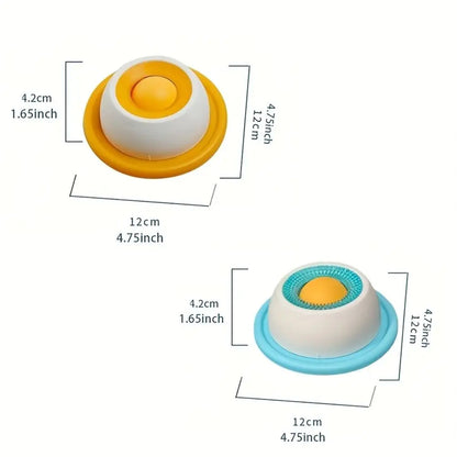 Funny Interactive Pet Lick Toys Training Promotes Dental Health Yogurt Licking Plate Self-Soothing Slow Feeder For Dogs Cats