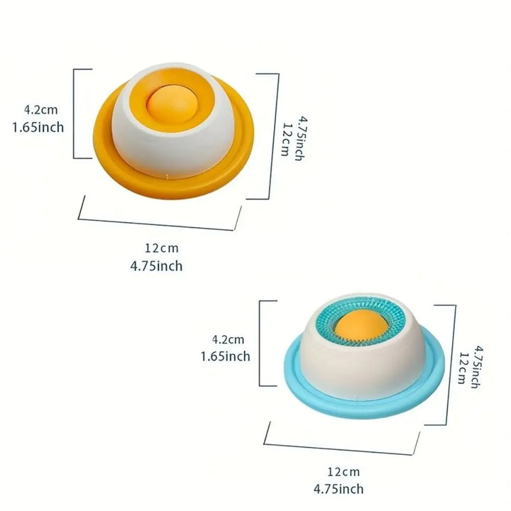 Funny Interactive Pet Lick Toys Training Promotes Dental Health Yogurt Licking Plate Self-Soothing Slow Feeder For Dogs Cats