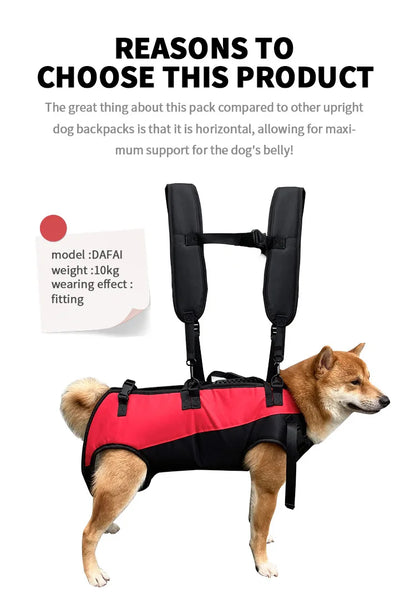 Pet Travel Backpack Shoulder Carrier Outdoor Hiking Walk Durable Comfortable Oxford Fabric Dog Carrying Bag Strap Fixation Bag