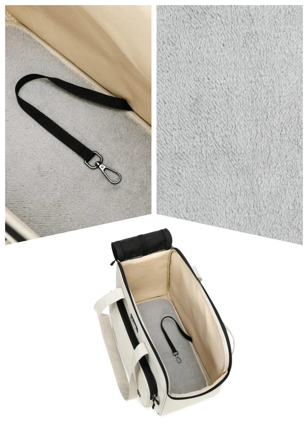 Pet carrier bag for cats and small dogs, portable handbag for outings, large-capacity pet carrier for puppies
