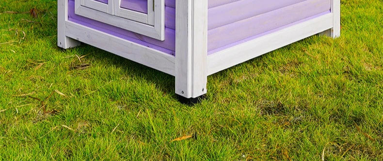 Solid Wood Dog House Large Outdoor Dog House Pet Dogs Park Pets Puppy Bed's Dogs Kennel Crate Little Houses and Rooms for Living