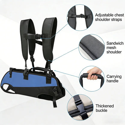 Pet Travel Backpack Shoulder Carrier Outdoor Hiking Walk Durable Comfortable Oxford Fabric Dog Carrying Bag Strap Fixation Bag