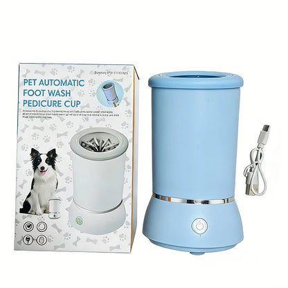 Paw Cleaner Massager Automatic Cleaner Portable Dog Paw Washer Electric Massager USB Rechargeable for Small To Medium Dogs Cats