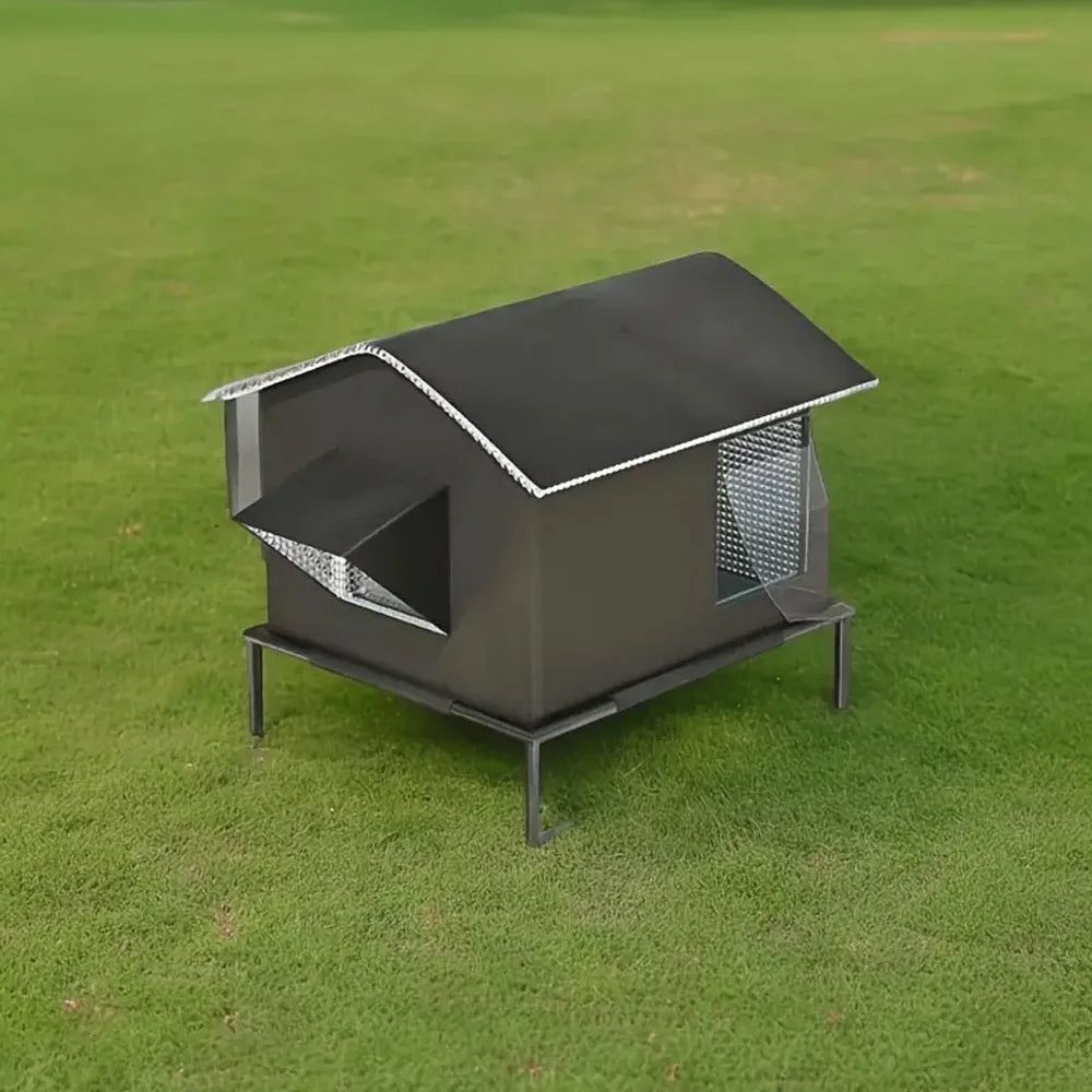Elevated Pet House-Bed Moisture-Proof Design Cat House Weatherproof for Indoor or Outdoor Use Fits Small or Medium Pets