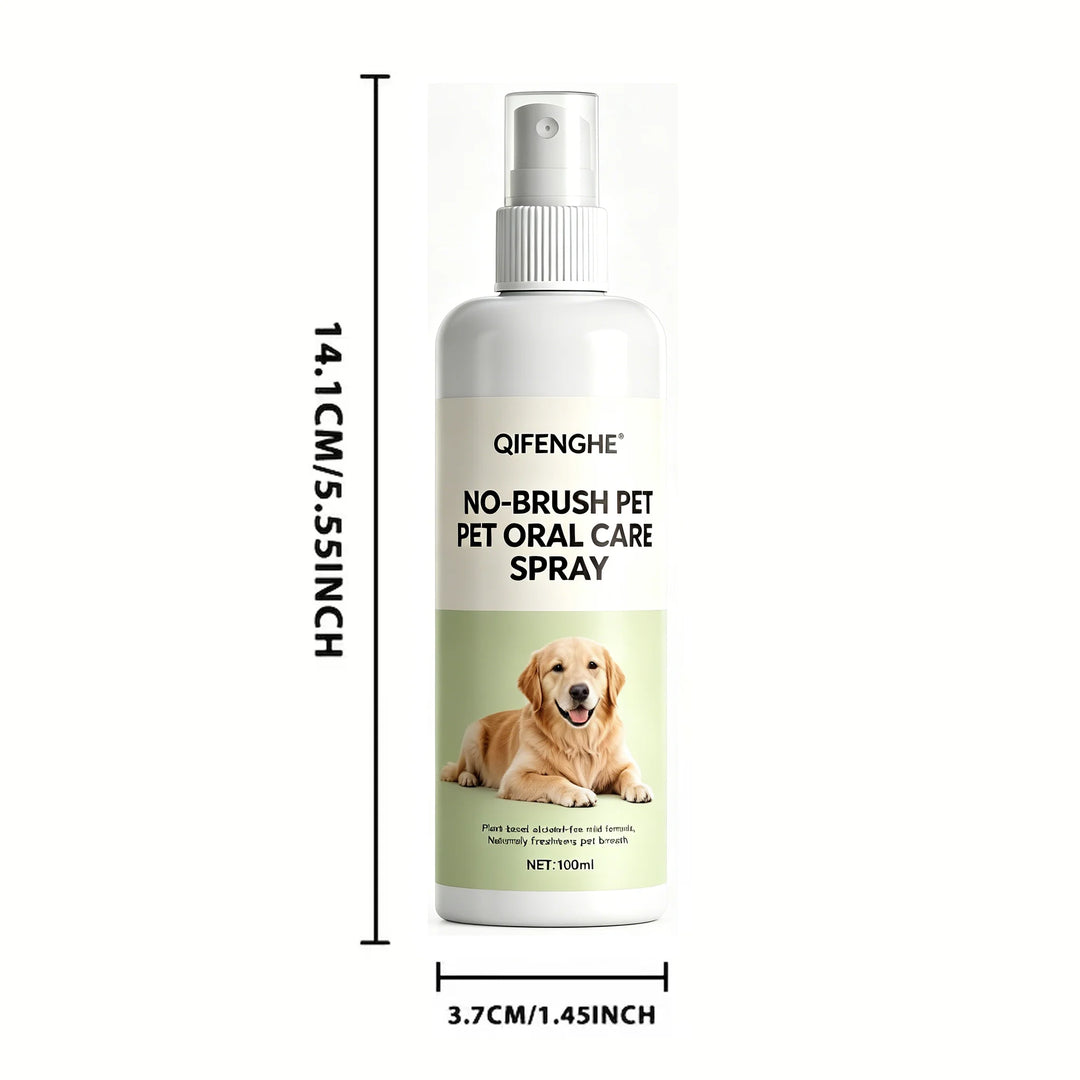 Pet oral freshener spray, which can freshen breath and promote the oral health of cats and dogs