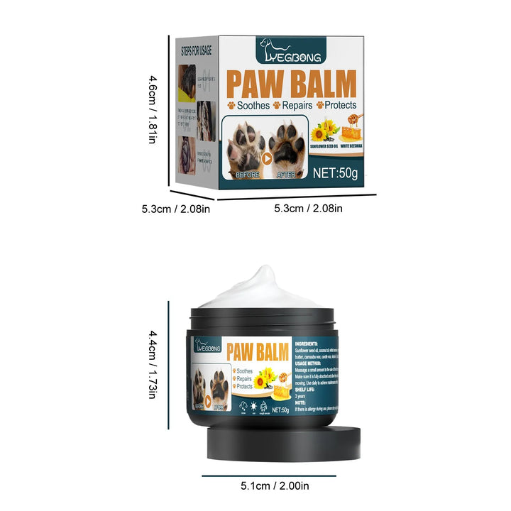 Pet Paw Balm Natural Pet Care Soother Cream Cat Dog Foot Moisturizer Repair Dry Cracking Skin Household Winter Paw Pad Care Balm