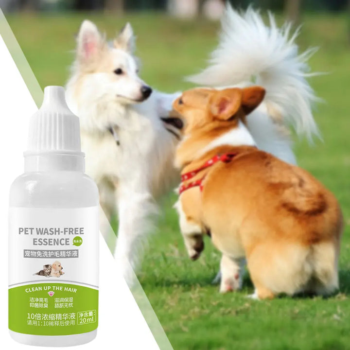 Pet Dry Shampoo Spray Puppy Gentle No-Rinses Fur Cleaner Eliminates Odor Long-Lasting Fresh-Scent Pet Care