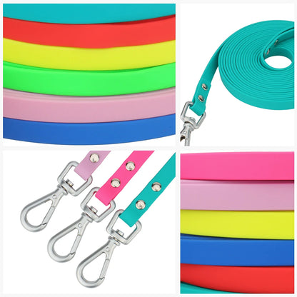 Long PVC Pet Leashes Traction Lead Rope For Medium Big Dogs Walk Training Dog Leashes Waterproof