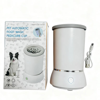 Paw Cleaner Massager Automatic Cleaner Portable Dog Paw Washer Electric Massager USB Rechargeable for Small To Medium Dogs Cats