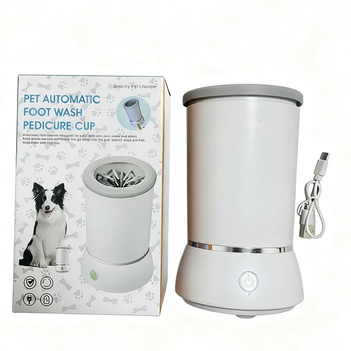 Paw Cleaner Massager Automatic Cleaner Portable Dog Paw Washer Electric Massager USB Rechargeable for Small To Medium Dogs Cats