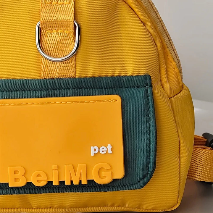 Pet Travel Traction Backpack Dog Bag Snack Toy Garbage Bag Free Hands Cat and Dog Supplies Outgoing Equipment Собака