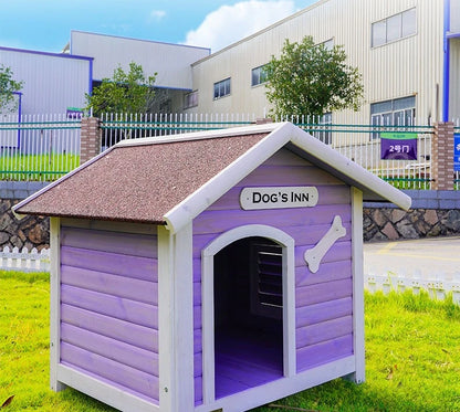 Solid Wood Dog House Large Outdoor Dog House Pet Dogs Park Pets Puppy Bed's Dogs Kennel Crate Little Houses and Rooms for Living