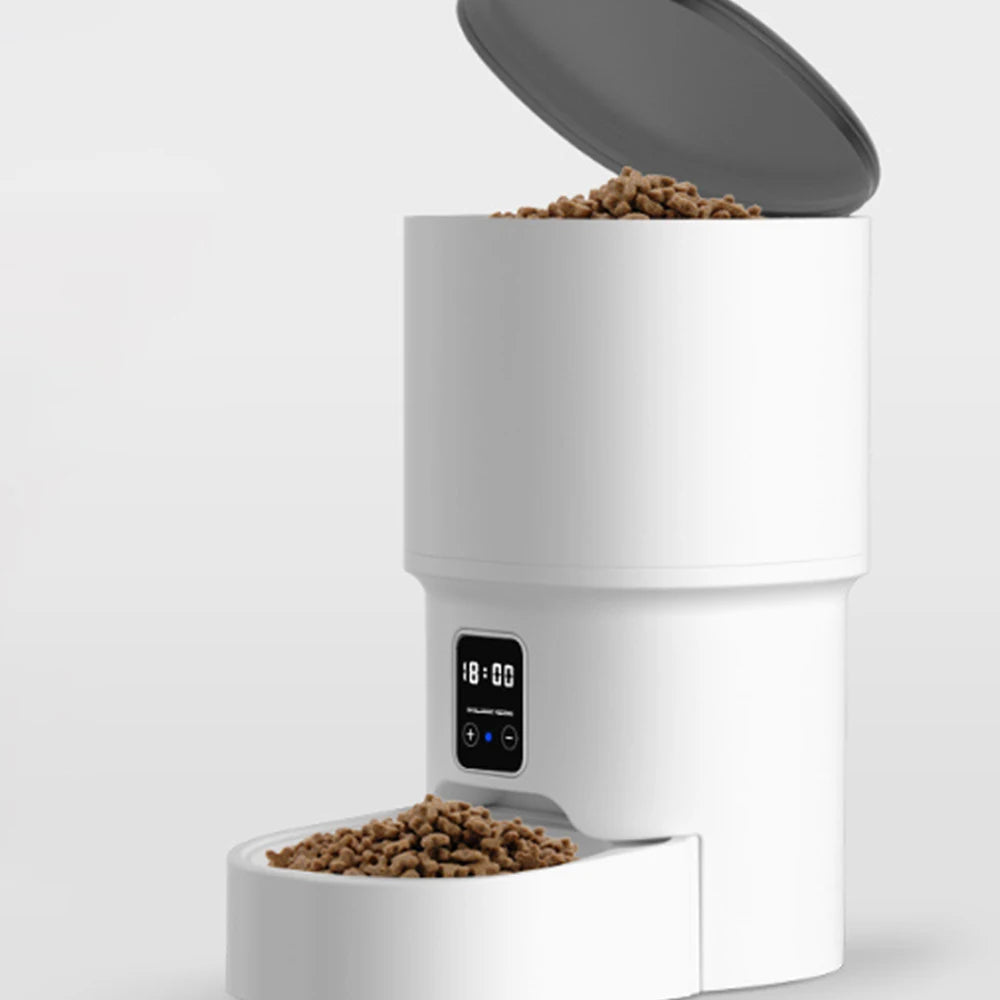 4L Pet Feeder Timing 5V USB Smart Automatic Dog Pet Feeder For Cats Dog Button WIFI APP Intelligent Dry Food Dispenser Dog Bowl